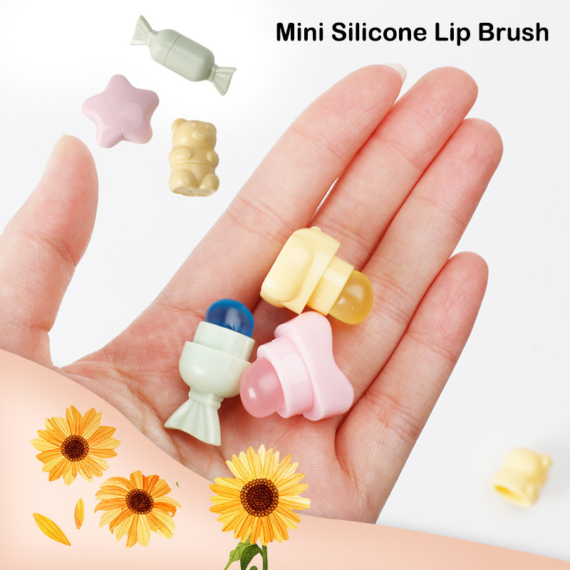 Lip Balm - Mini pinceau à lèvres en Silicone,