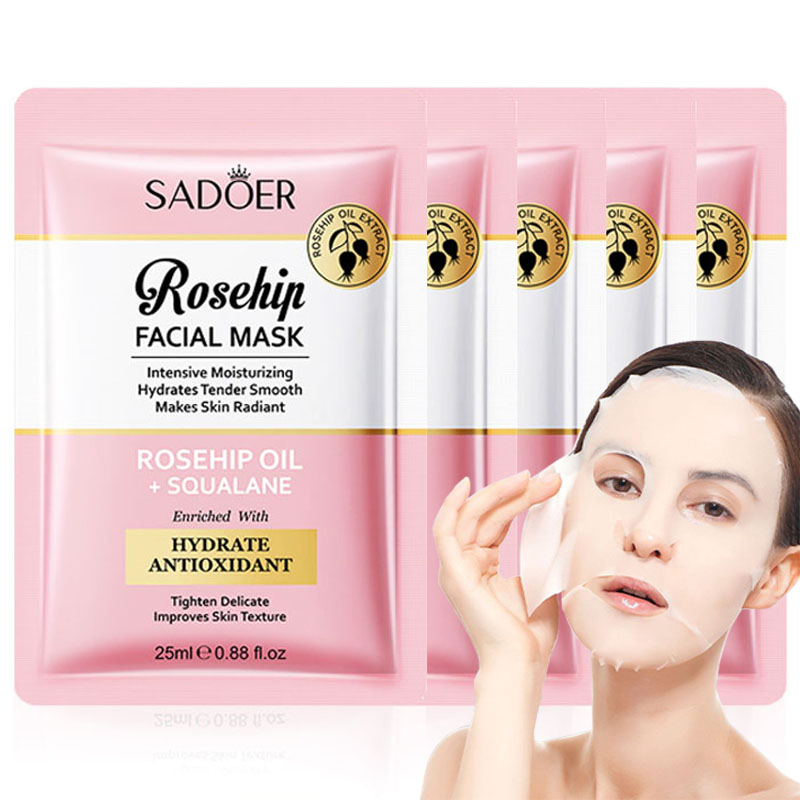 Face Oil Rosehip - 5/10 pièces SADOER Rose musquée masque