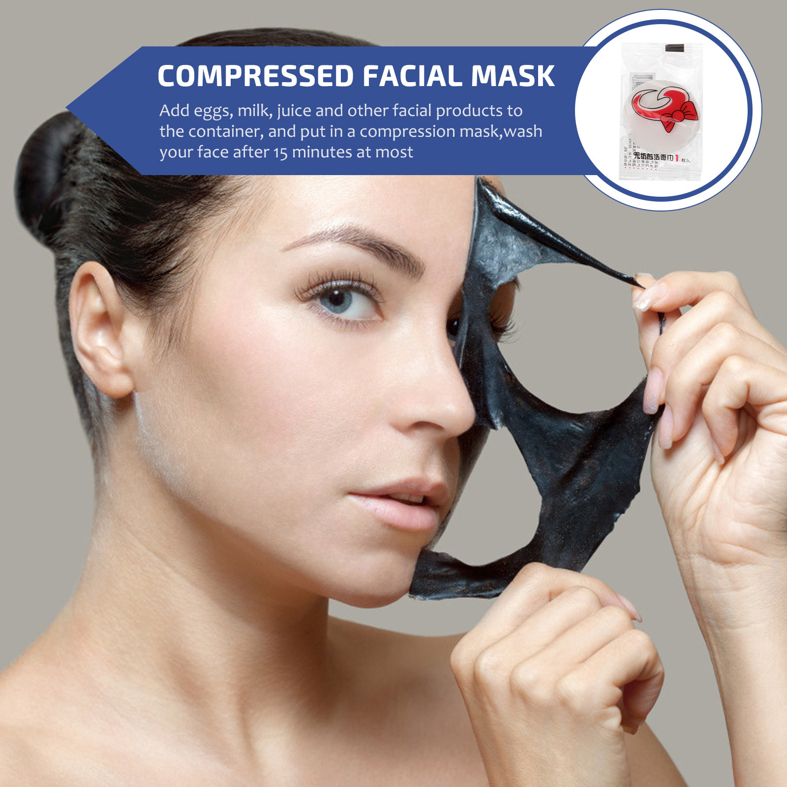 100 masques faciaux compressés - Face Mask Skincare avis et prix